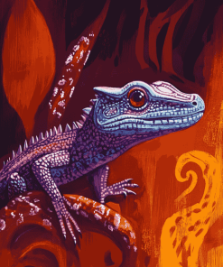 Goanna Dragon Diamond Painting