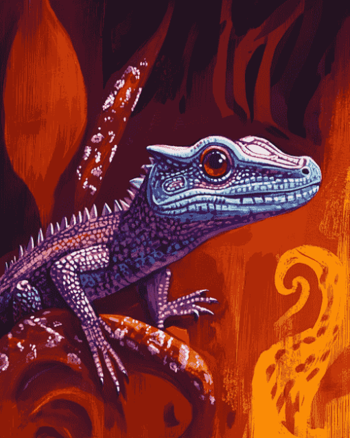 Goanna Dragon Diamond Painting