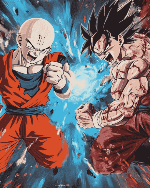 Goku and Jiren Anime Diamond Painting