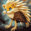 Gold Tenrec Sonic Diamond Painting