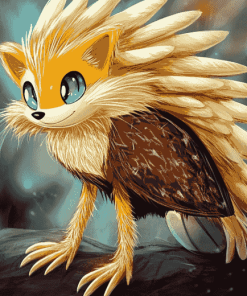 Gold Tenrec Sonic Diamond Painting