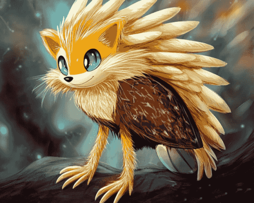 Gold Tenrec Sonic Diamond Painting