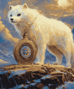 Golden Compass Furets Diamond Painting