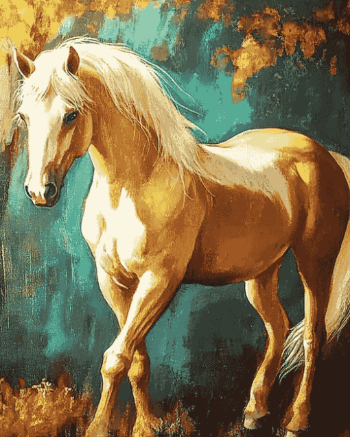 Golden Mare Diamond Painting