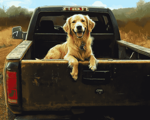 Golden Retriever Puppies Diamond Painting