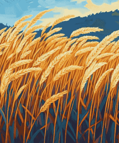 Golden Wheat Fields Diamond Painting