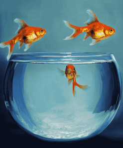 Goldfish Bowl Painting Diamond Painting