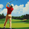 Golf Guy Animation Diamond Painting