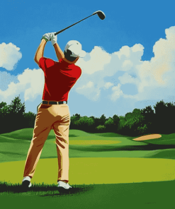 Golf Guy Animation Diamond Painting