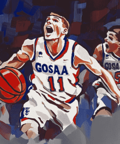 Gonzaga Bulldogs Basketball Diamond Painting