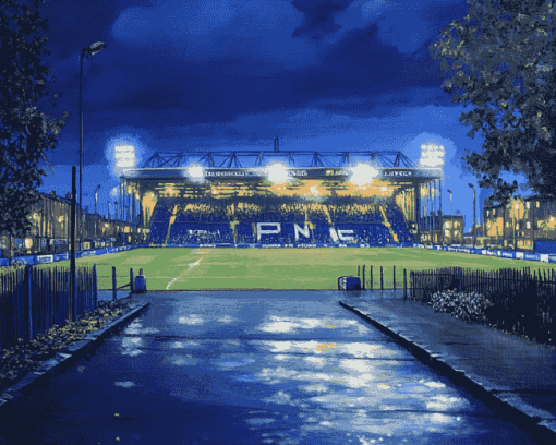 Goodison Park Night Scene Diamond Painting