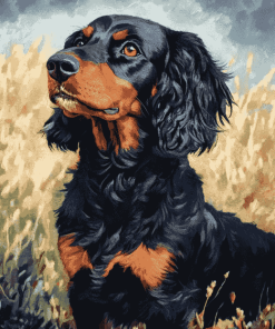 Gordon Setter Puppies Diamond Painting