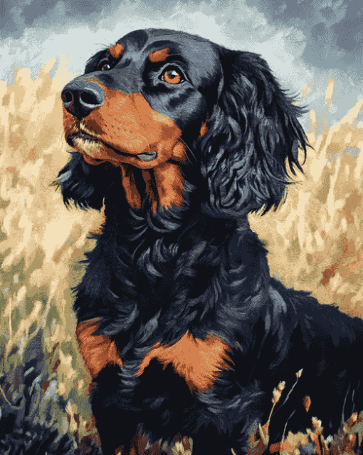 Gordon Setter Puppies Diamond Painting