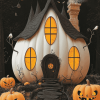 Goth Pumpkin Fantasy Diamond Painting