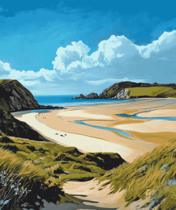 Gower Beaches Diamond Painting