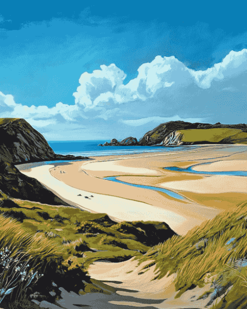 Gower Beaches Diamond Painting