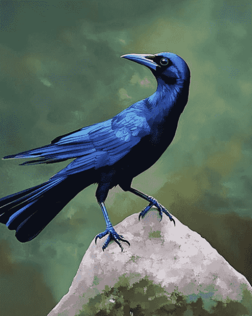 Grackle Delight Diamond Painting