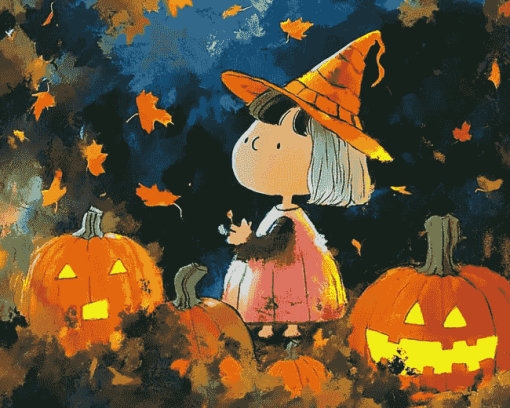 Great Pumpkin Animation Diamond Painting