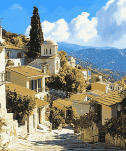 Greece Cityscapes Diamond Painting