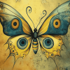 Greek Butterfly Evil Eye Diamond Painting