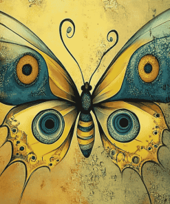 Greek Butterfly Evil Eye Diamond Painting