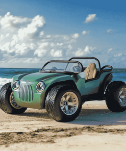 Green Beach Buggy Adventure Diamond Painting