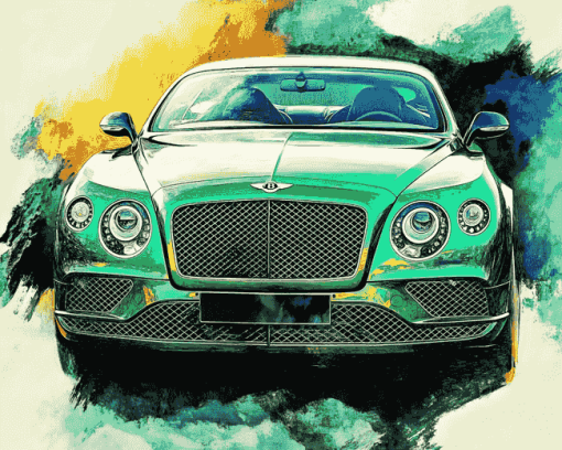 Green Bentley Luxury Diamond Painting