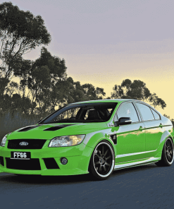 Green Ford FPV F6 Car Diamond Painting