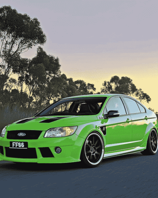 Green Ford FPV F6 Car Diamond Painting