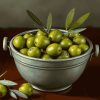 Green Olive Food Bucket Diamond Painting