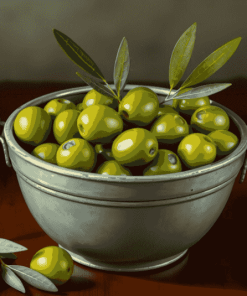 Green Olive Food Bucket Diamond Painting