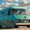 Green Van Adventure Diamond Painting