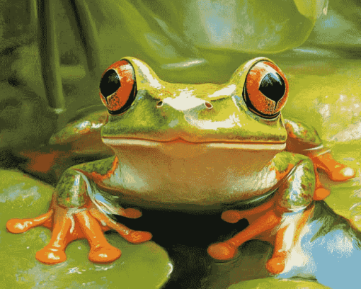 Grenouille Frog Diamond Painting