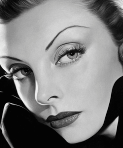 Greta Garbo Black and White Diamond Painting