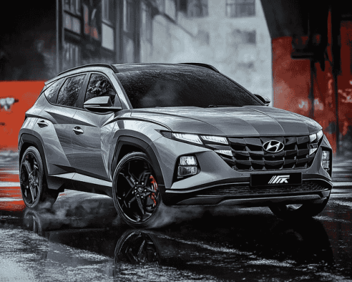 Grey Hyundai Tucson Car Diamond Painting