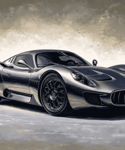 Grey MC20 Maserati Supercar Diamond Painting