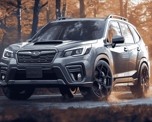 Grey Subaru Forester Engines Diamond Painting