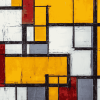 Grid Mondrian Abstract Diamond Painting