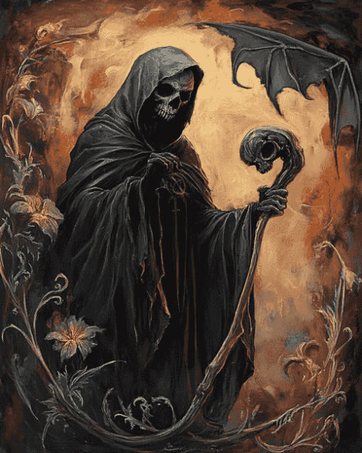 Grim Reaper Scary Diamond Painting