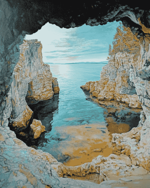 Grotto Seawater Landscapes Diamond Painting