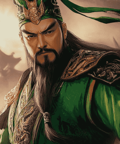 Guan Yu Animated Warriors Diamond Painting