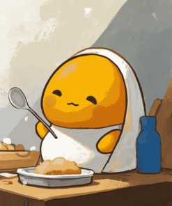 Gudetama Cartoon Diamond Painting