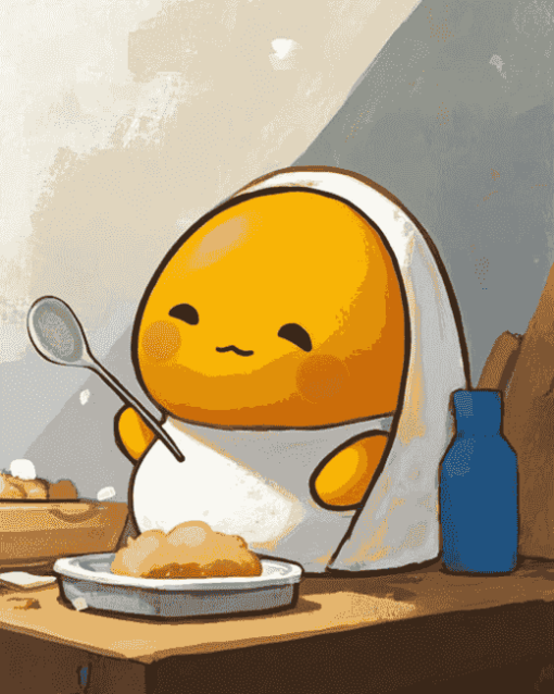 Gudetama Cartoon Diamond Painting