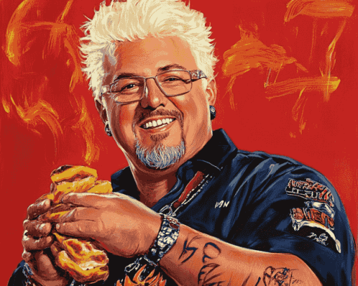 Guy Fieri Famous Chef Diamond Painting