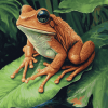 Hairy Frog Wildlife Diamond Painting