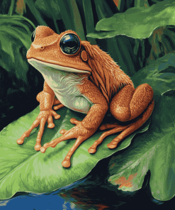 Hairy Frog Wildlife Diamond Painting