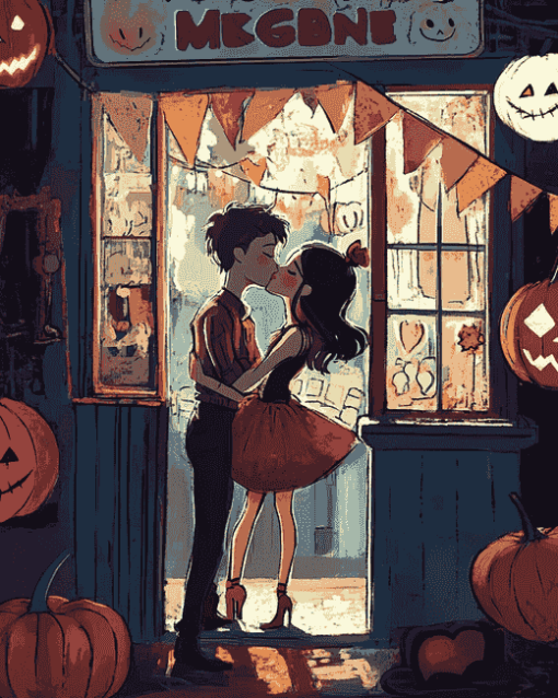 Halloween Kissing Booth Diamond Painting