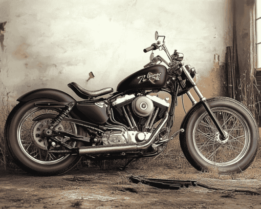 Harley 72 Motorcycle Diamond Painting