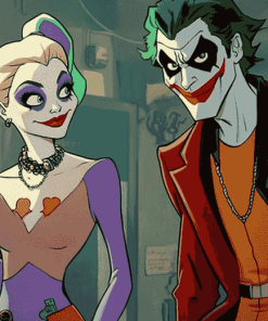 Harley Quinn and Joker Animated Diamond Painting