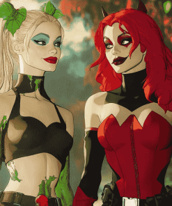 Harley Quinn and Poison Ivy Animated Diamond Painting